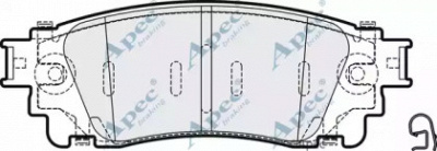 APEC BRAKING pad2066 -  Комплект тормозных колодок, дисковый тормоз